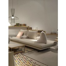 메종284 리네로제 프라도 소파 Ligne Roset Prado 등받이 분리가능 소파베드 맞춤형 자유형 공간 소파 작은 아파트 팔걸이가 없는 북유럽 양면 소파 베드 디자이너 이탈리아 미니멀리스트 인터넷 연예인 스타일, 정사각형 스텝 105*105
