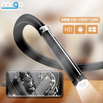 하수구 내시경 카메라 스마트폰 연결 배관 산업용, 2m, Hard Cable