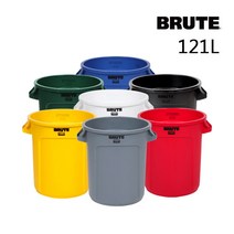 [브루트] BRUTE 벤티드 121L - 원형컨테이너, 그린, 1개