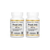 1+1 캘리포니아골드뉴트리션 CGN 로얄제리 500mg 30베지캡슐 로열젤리 농축 동결건조 Royal Jelly 하이드록시데센산 10HDA