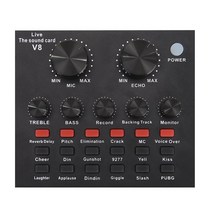 v8 오디오 usb 외부 사운드 카드 헤드셋 마이크 웹 캐스트 개인 엔터테인먼트 스 트리머 pc 전화 컴퓨터 용 라이브 브로드, 상세 설명 참조2