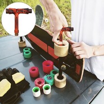 휴대용 스케이트 보드가방 도구 스케이트 보드 t 렌치 모든 조정 수리 도구 유형 키 휴대용 longboard 롤러 헤드 스크루 드라이버 래칫 멀티 키트, 화염 패턴