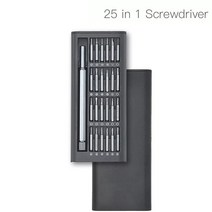 Perfactory-25 인 1 스크루 드라이버 세트 24 피스 정밀 마그네틱 비트 PC 휴대폰 수리 도구용 전기기사 멀, 02 Metal handle