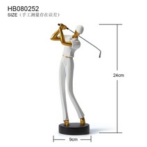 골프피규어 홀인원 기념 선물 장식 거실 장식 트로피 공예, HB080252