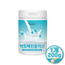 락토페린 초유단백 분말 미셀라카제인 분리유단백 밀크칼슘 WPI, 1개, 200그램