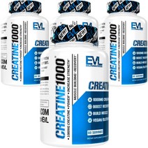 EVLUTIONNUTRITION 크레아틴 1000 베지 캡슐, 120개입, 4개