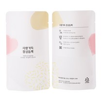 한약봉지 사랑가득정성듬뿍 무광100매/스탠딩파우치