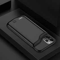 리아 대용량 아이폰 11 PRO MAX 전용 고속 충전 보조 배터리 일체형 케이스, 블랙, 아이폰11Pro Max
