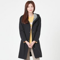 여자 방수 후드 롱 트렌치 코트 LCCAM227