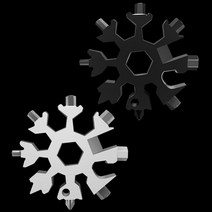 가정 캠핑 산업 비상용 초경량 눈꽃 만능 멀티공구 고급 감성 차박 초보 캠핑 그램핑 장비 용품 준비물 남자 여자 커플 생일 선물, A 실버