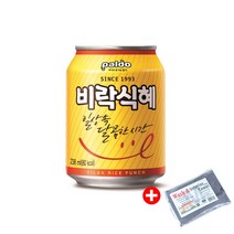 에스제이서진 팔도 비락식혜 238ml 24캔 + 사은품 6000원상당 고급세차타월 증정 빠른발송상품, 24