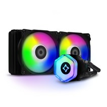 이엠텍 REDBIT 240 RGB 블랙 수랭 CPU 쿨러