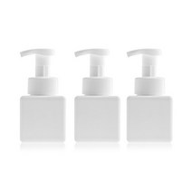 알루이 거품용기 욕실디스펜서 공병 250ml 백색, 3개입