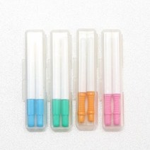 휴대용 파스텔 치간칫솔 1개 M S SS SSS 어린이 어금니 교정 치실 사용법, S(녹색)