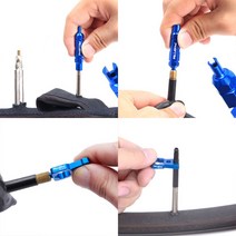 MTB 자전거 프레스타 슈레더 밸브 코어 분해 공구 툴, 2 밸브코어 A형