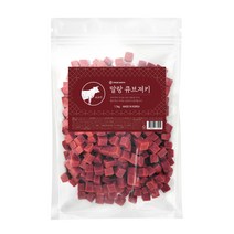 개기월식 말랑 큐브져키 소고기 1.1kg 강아지 노즈워크 대용량간식, 1개
