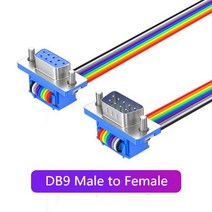 1PCS 20CM 1M DB9 남성-여성 케이블 D-Sub 직렬 포트 커넥터 어댑터 RS232 com 연장 DB15DB25 DB37, 02 DB9 M to F_03 Length 100cm