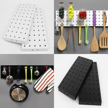 2P 직사각 플라스틱타공판 페그보드 진열타공판 주방타공판, 흰색