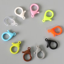 [대량구매]작은 플라스틱 물방울고리(100개), 연두, 100개