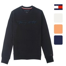 타미힐피거 타미힐피거 남녀공용 FW 시그니처 로고 자수 맨투맨