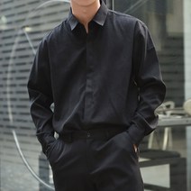 [제이브로스] 플로어 히든버튼 솔리드 셔츠