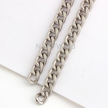 열쇠고리 1-5-10 미터 9 mm 너비 경량 알루미늄 체인 실버 지갑 액세서리 부품 가방 신발 장식