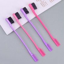크리닉패드 남자 옆머리 누르기 다운펌 호일워크 다운핏 샴푸대 목받침 1pc 여러 가지 빛깔의 양면 가장자리 제어 헤어 빗 헤어 스타일링 눈썹 빗질 헤어 브러시 미용 미용 도구