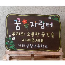 나무간판 목재간판 안내판 40x30cm