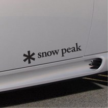 캠핑카 스노우픽 Snow Peak 차량스티커 차스티커 미니데칼스티커 데칼, 소형, 화이트