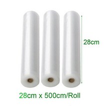 음식진공포장기 실링기 가정용 비밀 진공 흡입 주방 음식 진공 보관 팩 12CM x 500cm 3 롤/묶음, [06] 28CMx3ROLLS, 06 28CMx3ROLLS