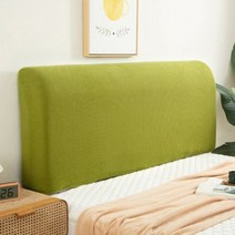 침대헤드커버 헤드 보드 베개 속눈썹 소파 더블 사이즈 침대 커버 이불 킹 베드 침대보 린넨 코튼 시트 케이스, [03] green