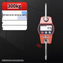 산업용 크레인 호이스트 저울 매달림 공업용 고중량 무게측정 후크 정밀, 배터리 모델 300kg