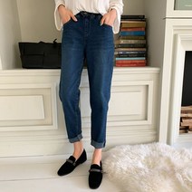 테크노 비터스 기모 밴딩 컷팅 데님 팬츠