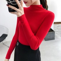 오프숄더 티 니트 골지 케이블 세미 반팔 크롭 솔리드 하프 터틀넥 풀오버 스웨터 캐주얼 프라이머 셔츠 슬림핏 타이트 점퍼 탑 여자용 가을 겨울