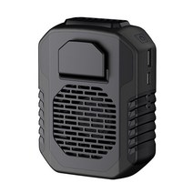 2인 1 휴대용 허리 선풍기 클립 포켓 6000Mah 미니 웨어러블 핸드헬드 에어컨 쿨링 온 팬, 02 Black