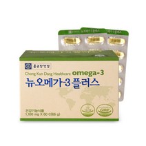종근당건강 뉴오메가3 플러스 60캡슐 2개월분, 60정, 4개