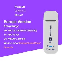 tianjie pocket 4g lte wi-fi 라우터 usb 모뎀 3g wifi 네트워크 모바일 네트워킹 핫스팟 무선 mifi 라우터 sim 카드 슬롯, 유럽