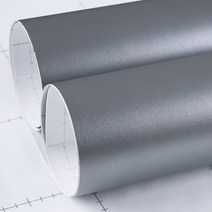 KCC 비센티 인테리어 필름 시트지, 리얼 메탈, 401. 솔리드 실버(PM973)