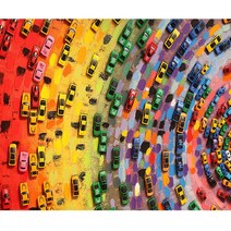 세진 120가지 이상그림 색표현이 풍부한 제품 비즈 보석 십자수, 05 팝아트 무지개 자동차  33x44 가로형