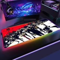 페르소나 컴퓨터 매트 Pc 마우스 패드 RGB Led 데스크 프로텍터 게이머 Deskmat 정의되지 않은 플레이, A14 _350x900x3mm, 18 A14_09 350x900x3mm