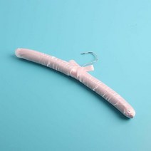원단 옷걸이 핑크 고급옷걸이 옷진열 옷장정리 행거, 단품, 단품