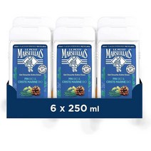 Le Petit Marseillais 르 쁘띠 마르세이에 엑스트라 젠틀 샤워 젤 파인 앤 크리스트 마린 250ml 6팩