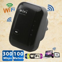 무선와이파이증폭기무선 와이파이 리피터 300Mbps 네트워크 익스텐더 장거리 신호 증폭기 인터넷 안테나 부, 03 black EU