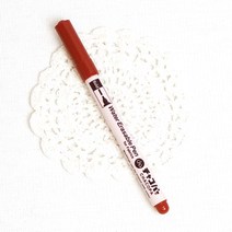 오렌지미싱 수성펜 원단용 물에지워지는펜 재단 패브릭 초크 재단용초크, 1개, 갈색굵은심