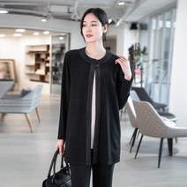 엄마옷 모슬린 화사한 라운드 가디건 VC112221마담 미시옷 50대 중년여성의류 60대 엄마옷 빅사이즈 할머니옷 여성옷