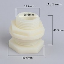 수도용pe관 농업용 배수로관 부속 커넥터 16mm 20mm 50mm 1pc abs id 25mm 32mm 물고기 탱크 배수 파이프 액세서리, 빨간색