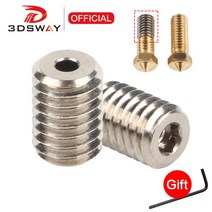 3D 프린터 프린팅 부품 소모품 3DSWAY 부품 고유량 CHT V6 황동 깍지 화산 어댑터 구리 전이 커넥터 히팅 블록 핫엔드 1.75mm, 1.1pc