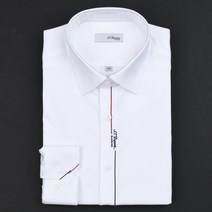 듀퐁셔츠 SE2SM21LS313SWH 120수 듀퐁의 시그니처 자수인 삼색자수 슬림 핏셔츠(선물추천)