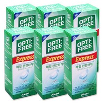 옵티프리 익스프레스 렌즈 세정액, 120ml, 6개