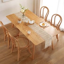 [이거찜] 레트로 크로쉐 뜨개 테이블러너 테이블보 식탁보 뜨개질보, 테이블러너 빅다이아몬드 24X240, 테이블러너 빅다이아몬드 24X240